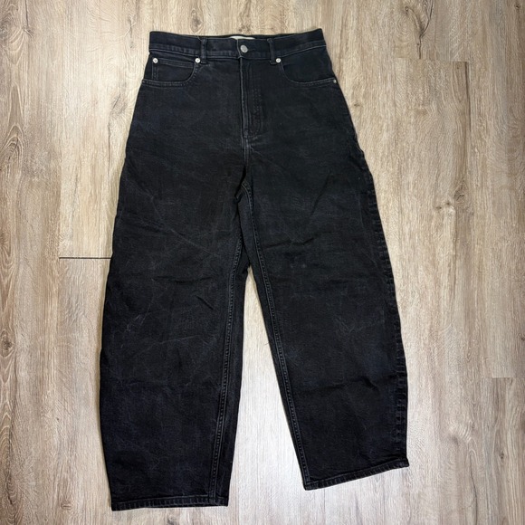 Everlane Denim - High-Waist Straight Leg Black Women's Jeans